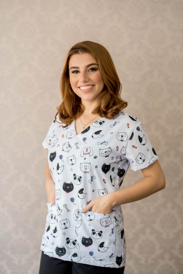 Scrub Bichinhos P&B