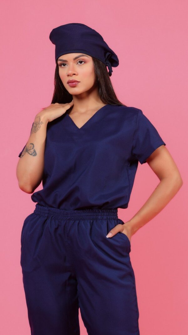 Scrub Liso Tradicional (Azul Marinho)