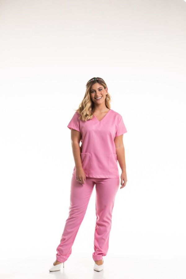 Scrub Liso Tradicional (Rosa Chiclete)