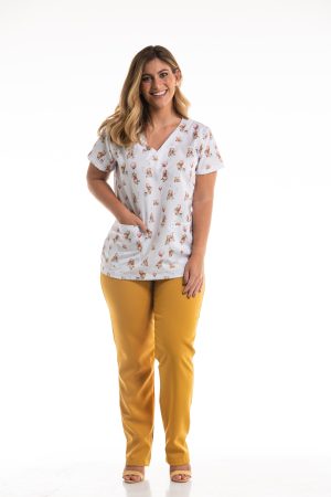 Scrub Estampado Pooh Balões